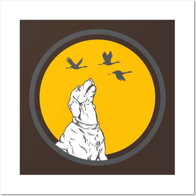 DOG LOOKING UP Wall Art by Jackies FEC Store